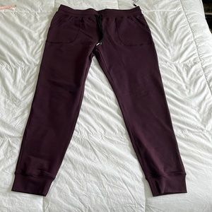 ZYIA Plum coloured slim fit jogger: